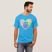 Individuell anpassbarer Wiedersehen-Gradient Heart T-Shirt (Vorne ganz)