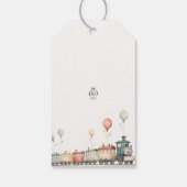 Individuell anpassbarer Zug Geburtstag Vielen Dank Geschenkanhänger (Rückseite)