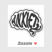 Individuell anpassbares Angstgeflecht Aufkleber (Blatt)