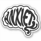 Individuell anpassbares Angstgeflecht Aufkleber (Vorderseite)