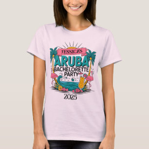 Individuell anpassbares Aruba-Junggesellinnenabsch T-Shirt