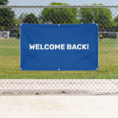 Individuell anpassbares Begrüßungsbanner im Freien Banner (Insitu)