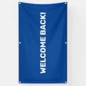 Individuell anpassbares Begrüßungsbanner im Freien Banner (Vertikal)