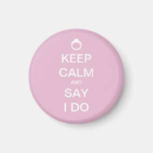 Individuell anpassbares Behalten Calm Bridal Desig Magnet