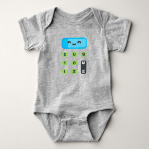 Individuell anpassbares Calculator Baby für zukünf Strampler