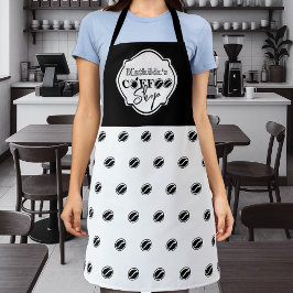 Individuell anpassbares Coffee Shop Logo für Gesch Schürze