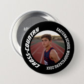 Individuell anpassbares Cross-Country Team Foto Button (Vorne & Hinten)