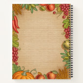 Individuell anpassbares Familienrezeptbuch Notizblock (Rückseite)