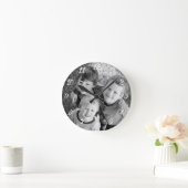 Individuell anpassbares Foto Runde Wanduhr (Zuhause)