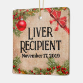 Individuell anpassbares Foto Transplantat Empfängn Keramikornament (Links)