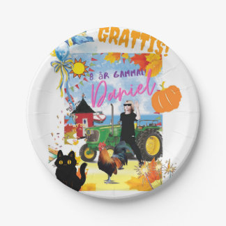 Individuell anpassbares Geburtstagsdesign Pappteller