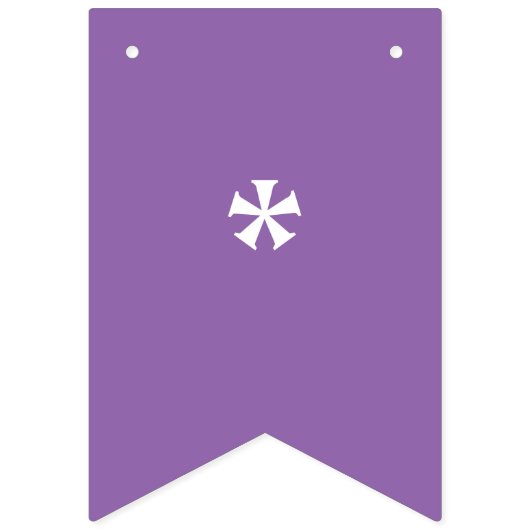 Individuell anpassbares Happy Birthday Farbenfrohe Wimpelkette (Erste Fahne)