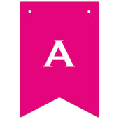 Individuell anpassbares Happy Birthday Farbenfrohe Wimpelkette (Dritte Fahne)