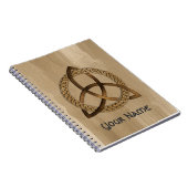 Individuell anpassbares keltisches Trinity-Knot-No Notizblock (Rechte Seite)