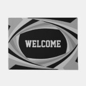 Individuell anpassbares, modernes, stilvolles Schw Fußmatte (Vorderseite)