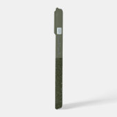 Individuell anpassbares Moss Green iPhone 15 Fall Hülle (Linke Seite)