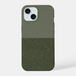 Individuell anpassbares Moss Green iPhone 15 Fall Hülle