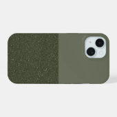 Individuell anpassbares Moss Green iPhone 15 Fall iPhone 15 Hülle (Rückseite (Horizontal))