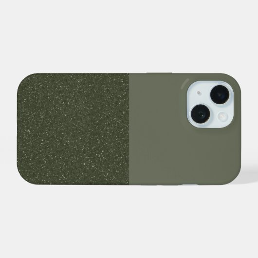 Individuell anpassbares Moss Green iPhone 15 Fall iPhone 15 Hülle (Rückseite (Horizontal))