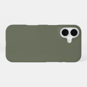 Individuell anpassbares Moss Green iPhone 16 Fall Hülle (Rückseite (Horizontal))