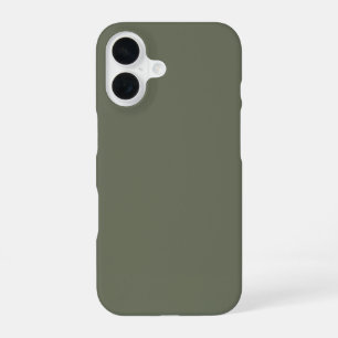 Individuell anpassbares Moss Green iPhone 16 Fall Hülle