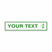 Individuell anpassbares palästinensisches Autokenn Aufkleber (Vorderseite)