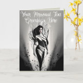 Individuell anpassbares schönes Modell Zeichnend i Karte (Gelbe Blume)