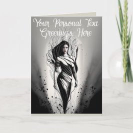 Individuell anpassbares schönes Modell Zeichnend i Karte