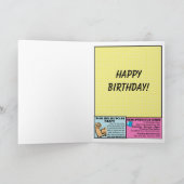 Individuell anpassbares Superhero Comic Geburtstag Karte (Innenseite)