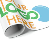 Individuell bedruckte Verpackung mit Logo Firmen-G Geschenkpapier (Rolleneckpunkt)