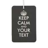 Individuell behalten Ruhe und Ihr Text-Auto-Lufter Autolufterfrischer (Vorderseite)