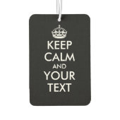 Individuell behalten Ruhe und Ihr Text-Auto-Lufter Autolufterfrischer (Rückseite)