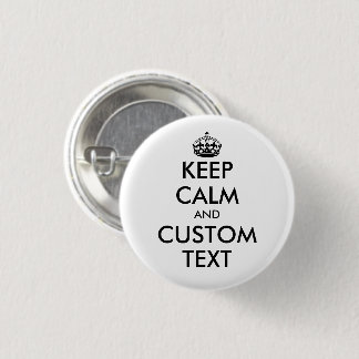Individuell Behalten Ruhe und mit lustigen kleinen Button