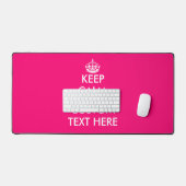 Individuell behalten, ruhiges Neon-Rosa-Tischdesig Schreibtischunterlage (Tastatur & Maus)