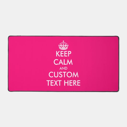 Individuell behalten, ruhiges Neon-Rosa-Tischdesig Schreibtischunterlage (Vorderseite)