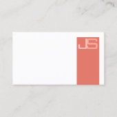 Individuell Berufliches, modernes Monogram Busine Visitenkarte (Vorderseite)