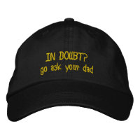 Individuell bestickter Vater-Hut - Personalisierte