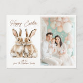 Individuell 🐇 Eierstra Special Osterwunsch Feiertagspostkarte (Vorderseite)