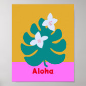 Individuell eingerichtete Aloha helle Farben Moder Poster (Vorne)