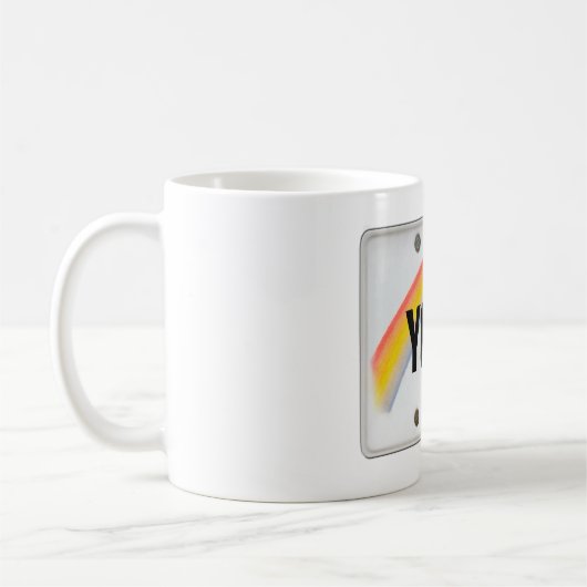 (individuell einstellbar) Hawaiianische Lizenzplat Kaffeetasse (Links)