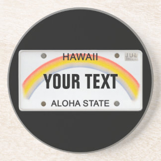 (individuell einstellbar) Hawaiianische Lizenzplat Sandstein Untersetzer