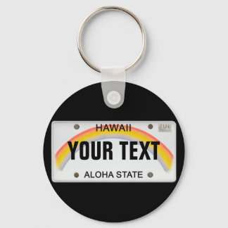 (individuell einstellbar) Hawaiianische Lizenzplat Schlüsselanhänger