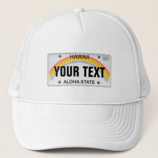 (individuell einstellbar) Hawaiianische Lizenzplat Truckerkappe
