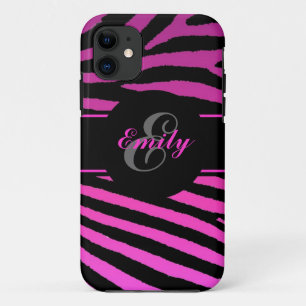 Individuell einstellbare rosa Zebrastreifen iPhone Case-Mate iPhone Hülle