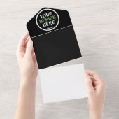 individuell, einzigartig, elegant & minimalistisch all in one einladung (Abreißtisch)