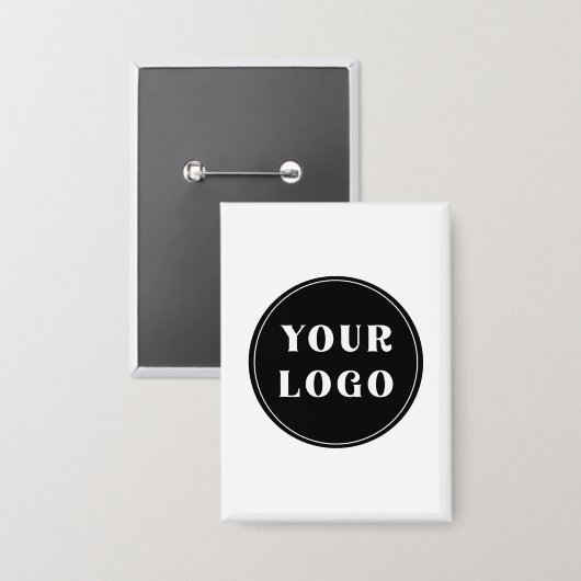 individuell, einzigartig, elegant & minimalistisch button (Vorderseite/Rückseite)