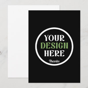 individuell, einzigartig, elegant & minimalistisch dankeskarte