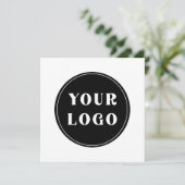 individuell, einzigartig, elegant & minimalistisch dankeskarte (Stehend Vorderseite)