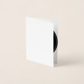 individuell, einzigartig, elegant & minimalistisch folienkarte (Vorderseite)