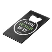 individuell, einzigartig, elegant & minimalistisch geldbeutel flaschenöffner (Vorderseite Schrägansicht)